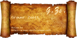 Grauer Zsolt névjegykártya